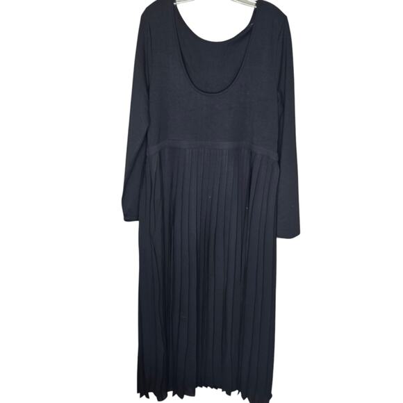 J. Crew Elegant Black Pleated Maxi Dress - Picture 3 of 10